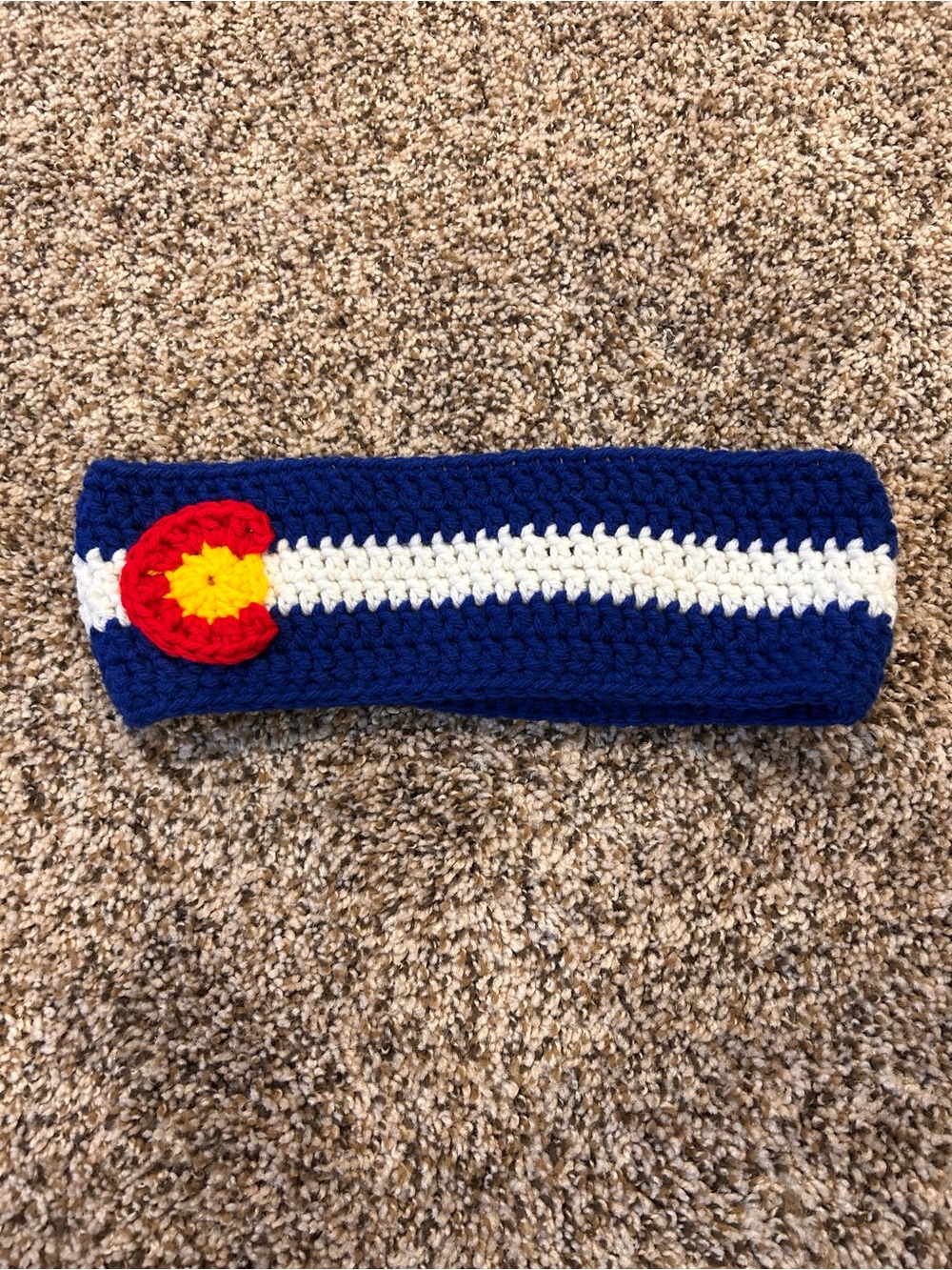 Colorado Flag Crochet Headband